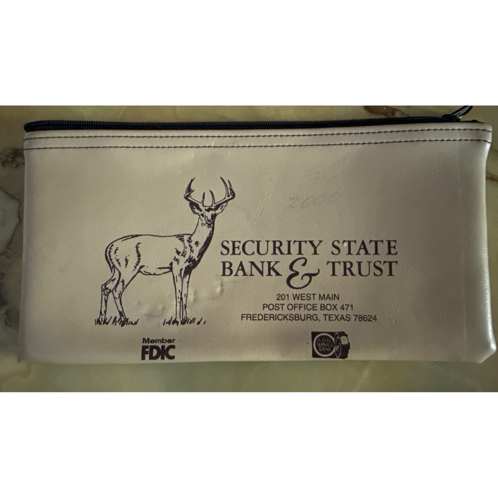 Security State Bank & Trust Money Bag A. Rifkin Co.
10.5" x 5.5"